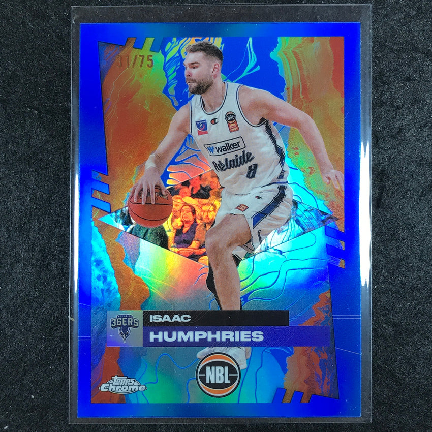 2024-25 Topps Chrome NBL ISAAC HUMPHRIES Base Blue 31/75 #3