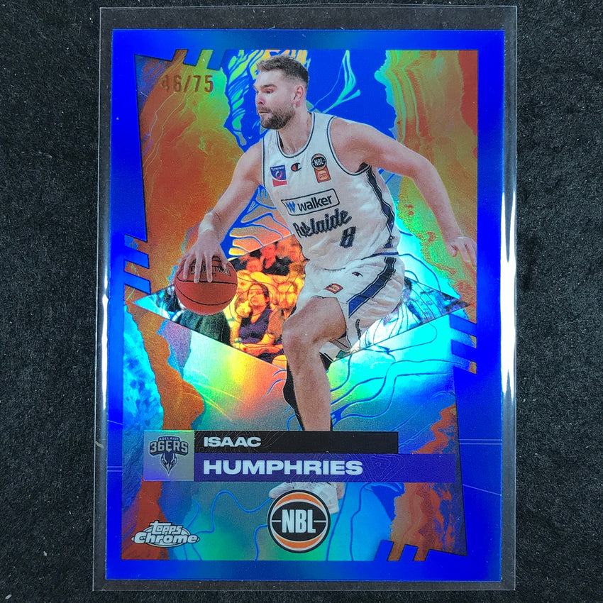 2024-25 Topps Chrome NBL ISAAC HUMPHRIES Base Blue 46/75 #3