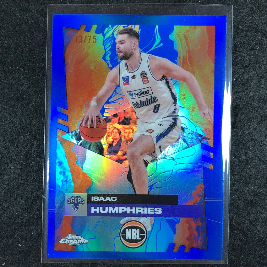 2024-25 Topps Chrome NBL ISAAC HUMPHRIES Base Blue 33/75 #3