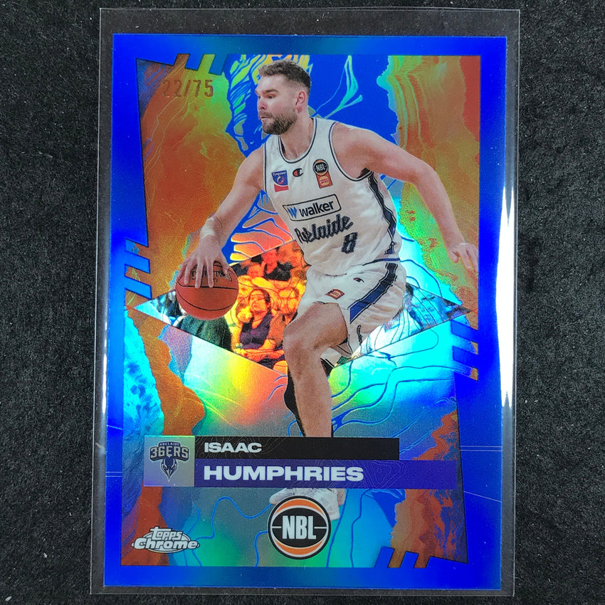 2024-25 Topps Chrome NBL ISAAC HUMPHRIES Base Blue 22/75 #3