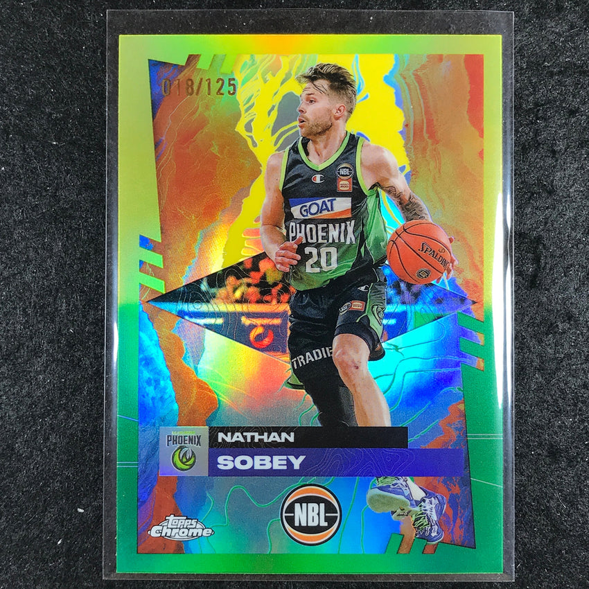 2024-25 Topps Chrome NBL NATHAN SOBEY Base Golden Wattle /125 #76
