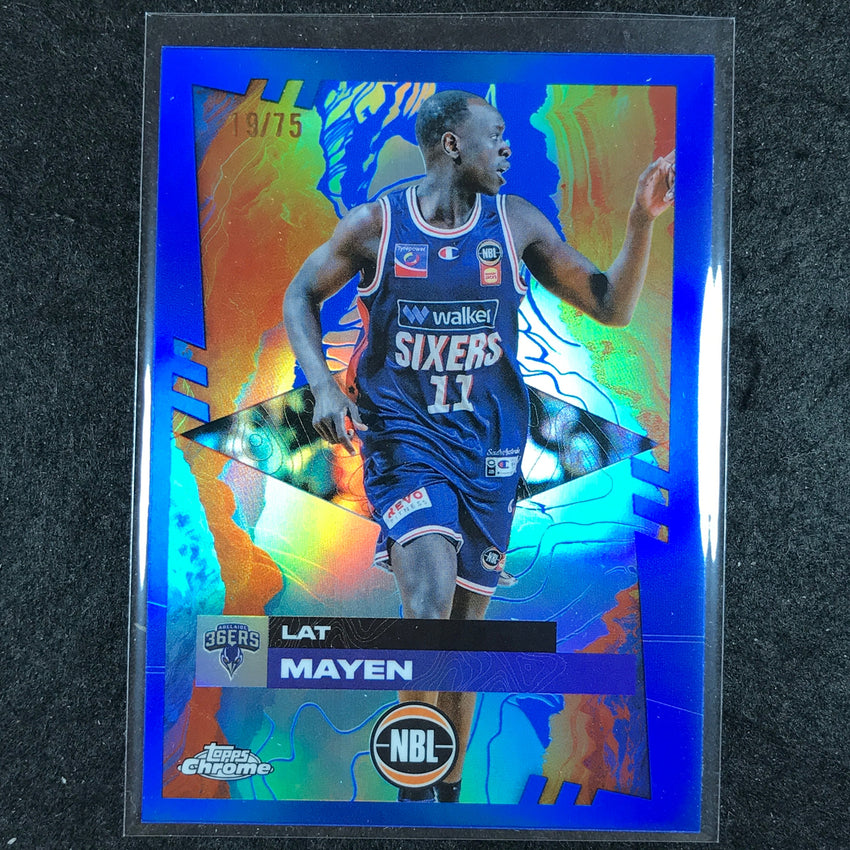 2024-25 Topps Chrome NBL LAT MAYEN Base Blue 19/75 #7