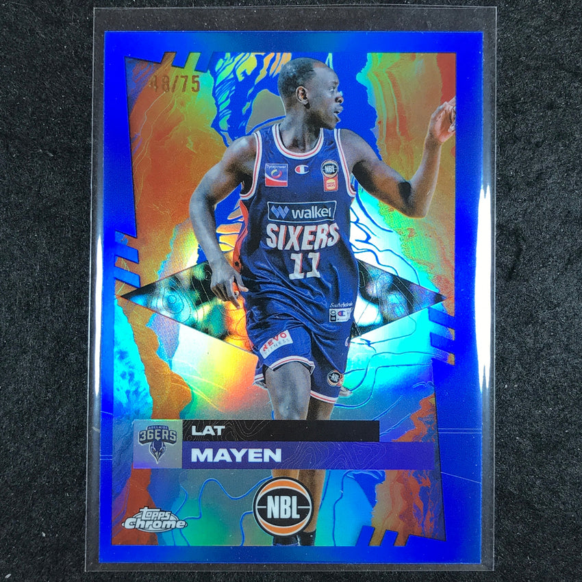 2024-25 Topps Chrome NBL LAT MAYEN Base Blue 48/75 #7