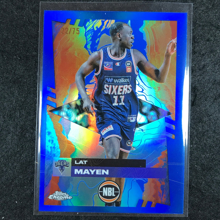 2024-25 Topps Chrome NBL LAT MAYEN Base Blue 22/75 #7