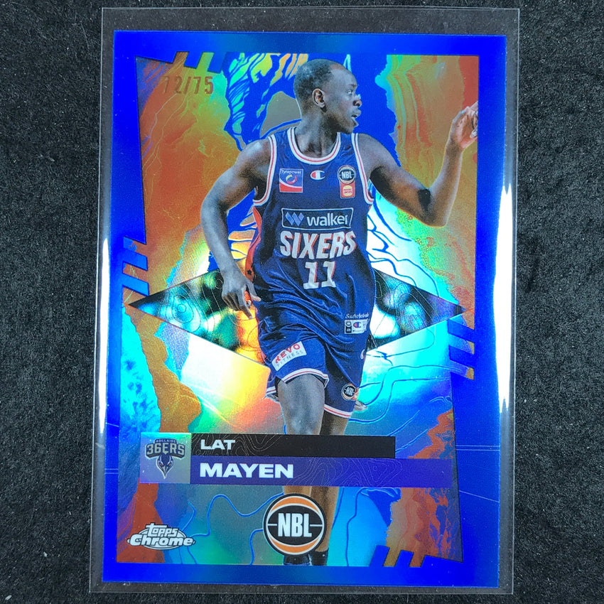 2024-25 Topps Chrome NBL LAT MAYEN Base Blue 72/75 #7