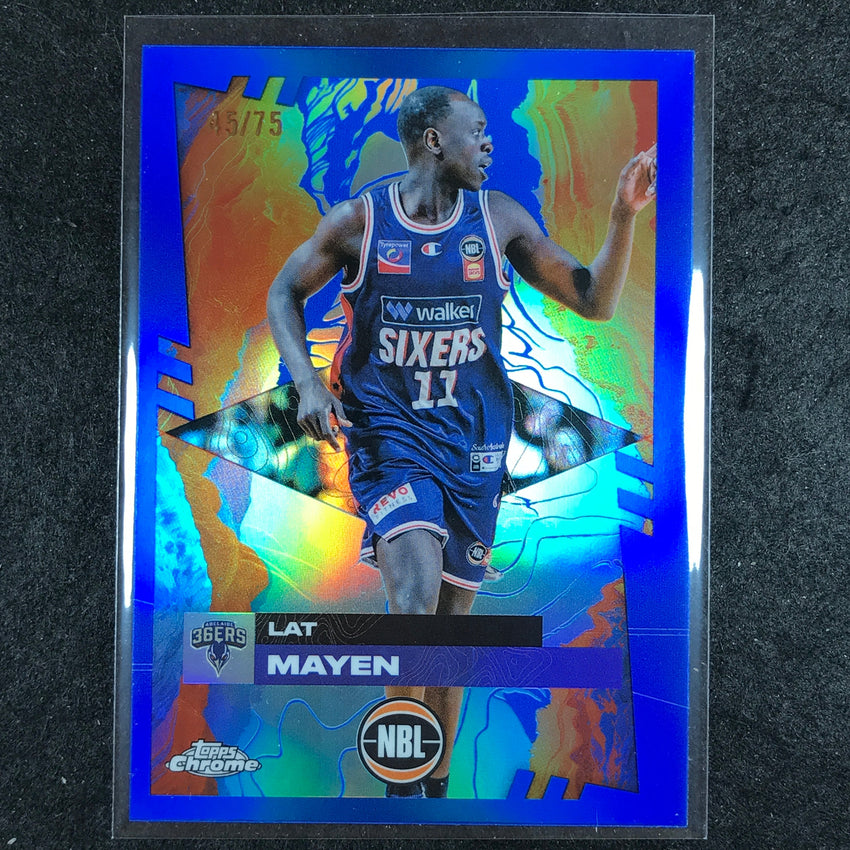 2024-25 Topps Chrome NBL LAT MAYEN Base Blue 45/75 #7
