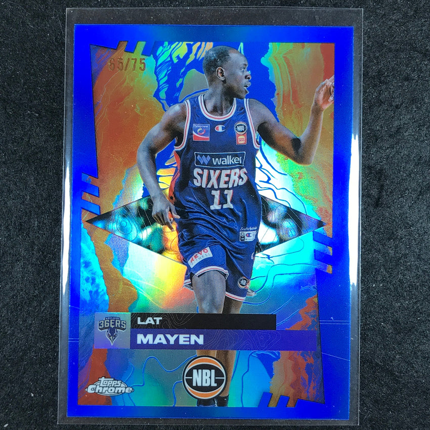 2024-25 Topps Chrome NBL LAT MAYEN Base Blue 65/75 #7