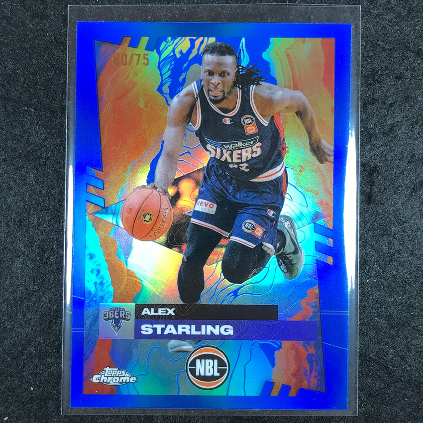 2024-25 Topps Chrome NBL ALEX STARLING Base Blue 60/75 #8