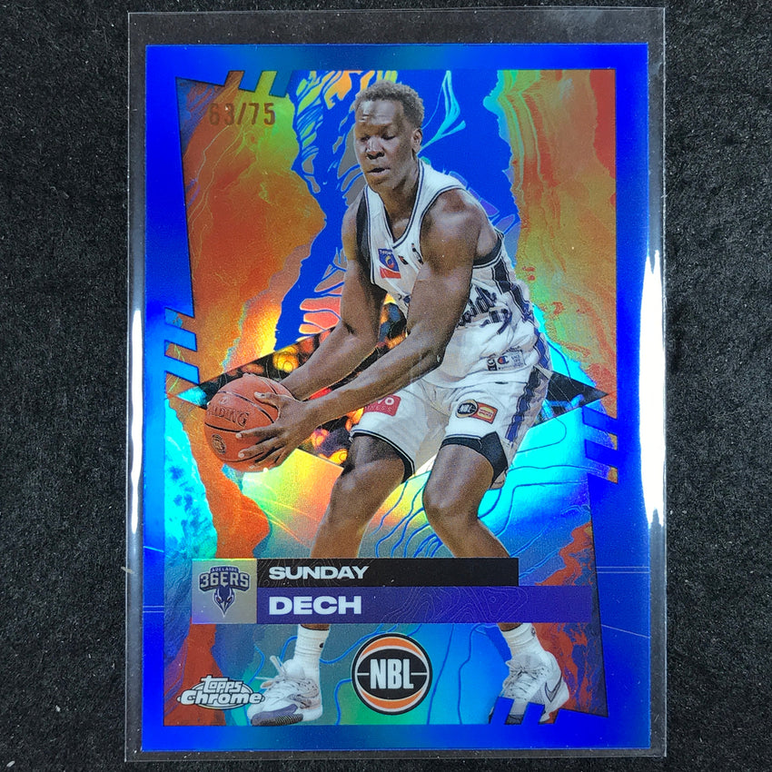 2024-25 Topps Chrome NBL SUNDAY DECH Base Blue 63/75 #10