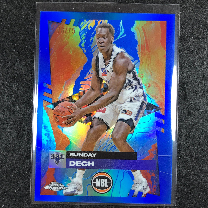 2024-25 Topps Chrome NBL SUNDAY DECH Base Blue 70/75 #10