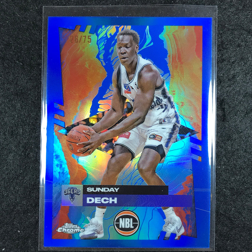 2024-25 Topps Chrome NBL SUNDAY DECH Base Blue 26/75 #10