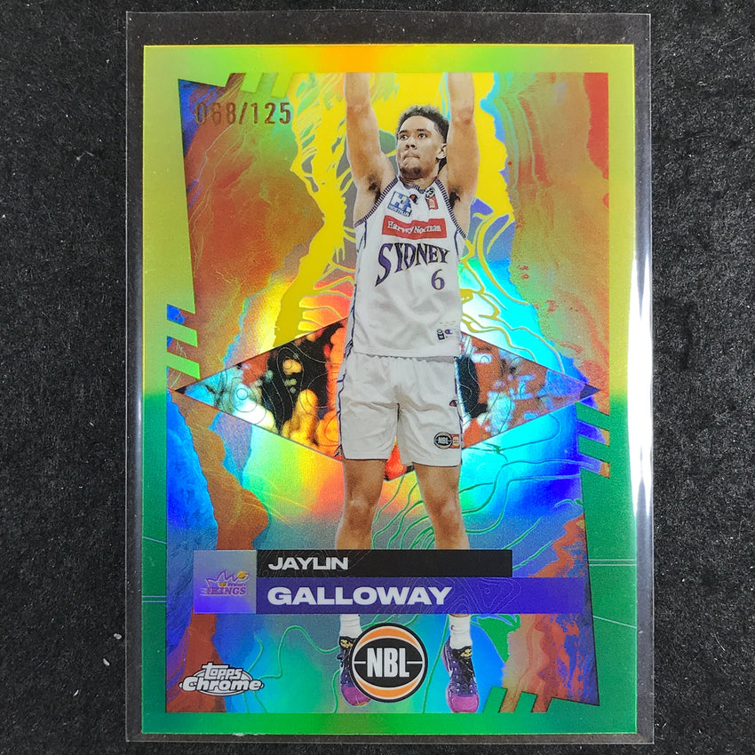 2024-25 Topps Chrome NBL JAYLIN GALLOWAY Base Golden Wattle /125 #83