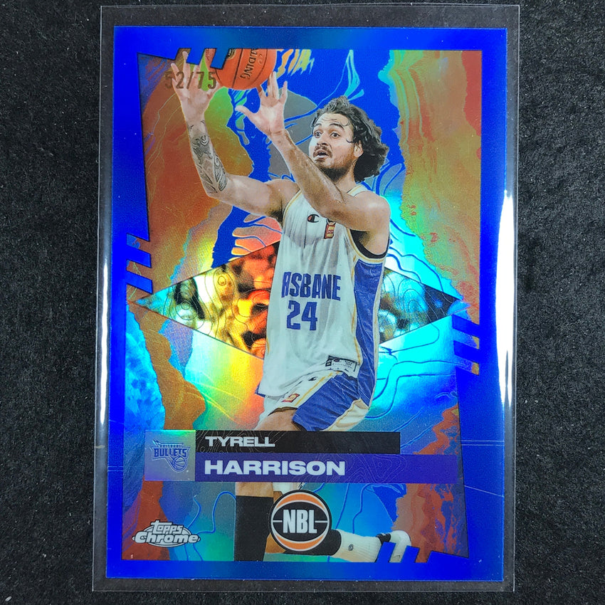2024-25 Topps Chrome NBL TYRELL HARRISON Base Blue 52/75 #13
