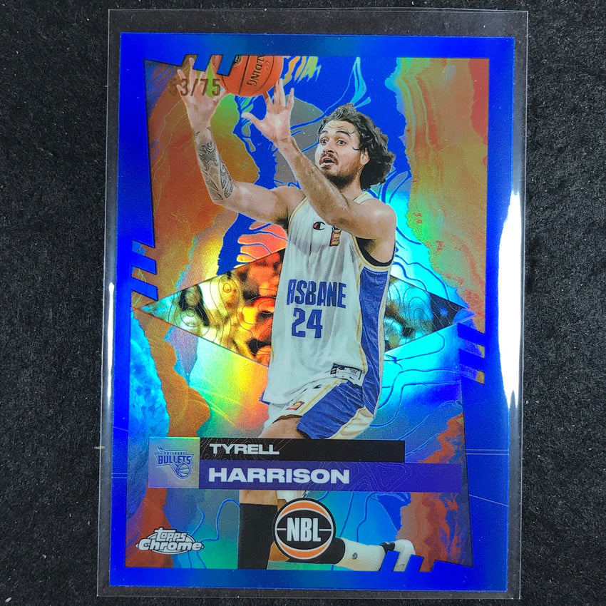 2024-25 Topps Chrome NBL TYRELL HARRISON Base Blue 53/75 #13