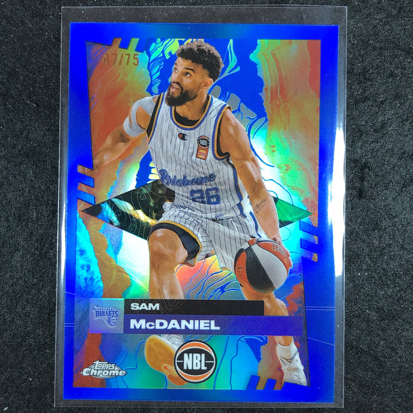 2024-25 Topps Chrome NBL SAM MCDANIEL Base Blue 47/75 #14