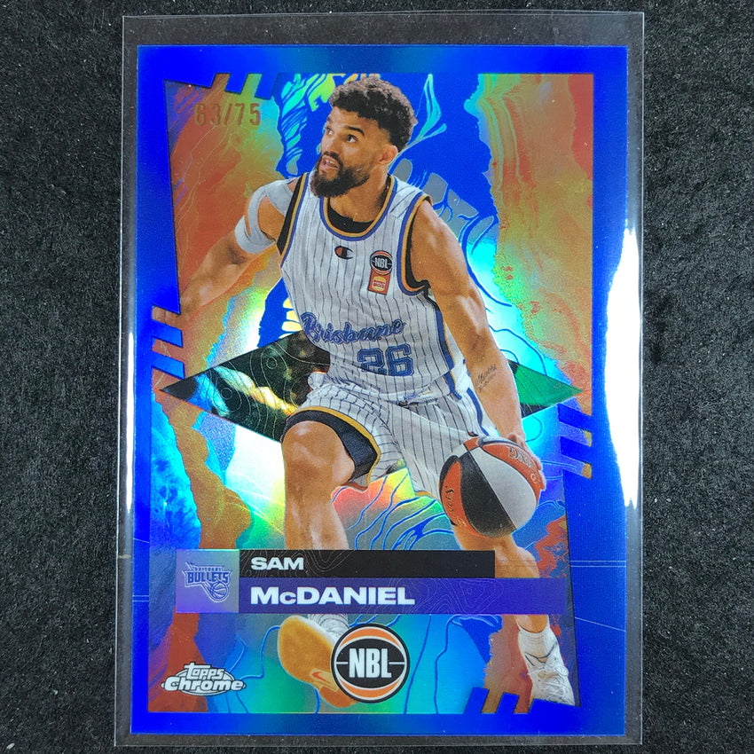 2024-25 Topps Chrome NBL SAM MCDANIEL Base Blue 63/75 #14