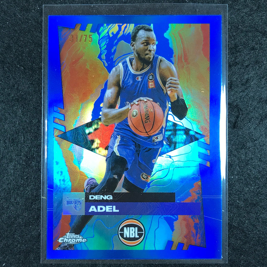 2024-25 Topps Chrome NBL DENG ADEL Base Blue 31/75 #18