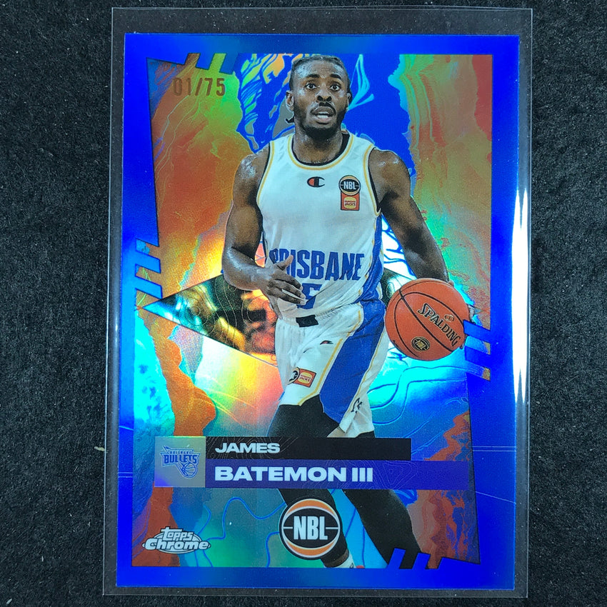 2024-25 Topps Chrome NBL JAMES BATEMON III Base Blue 1/75 #19