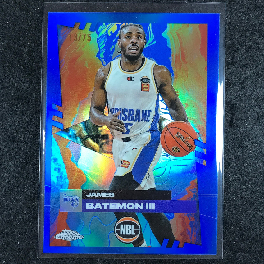 2024-25 Topps Chrome NBL JAMES BATEMON III Base Blue 13/75 #19