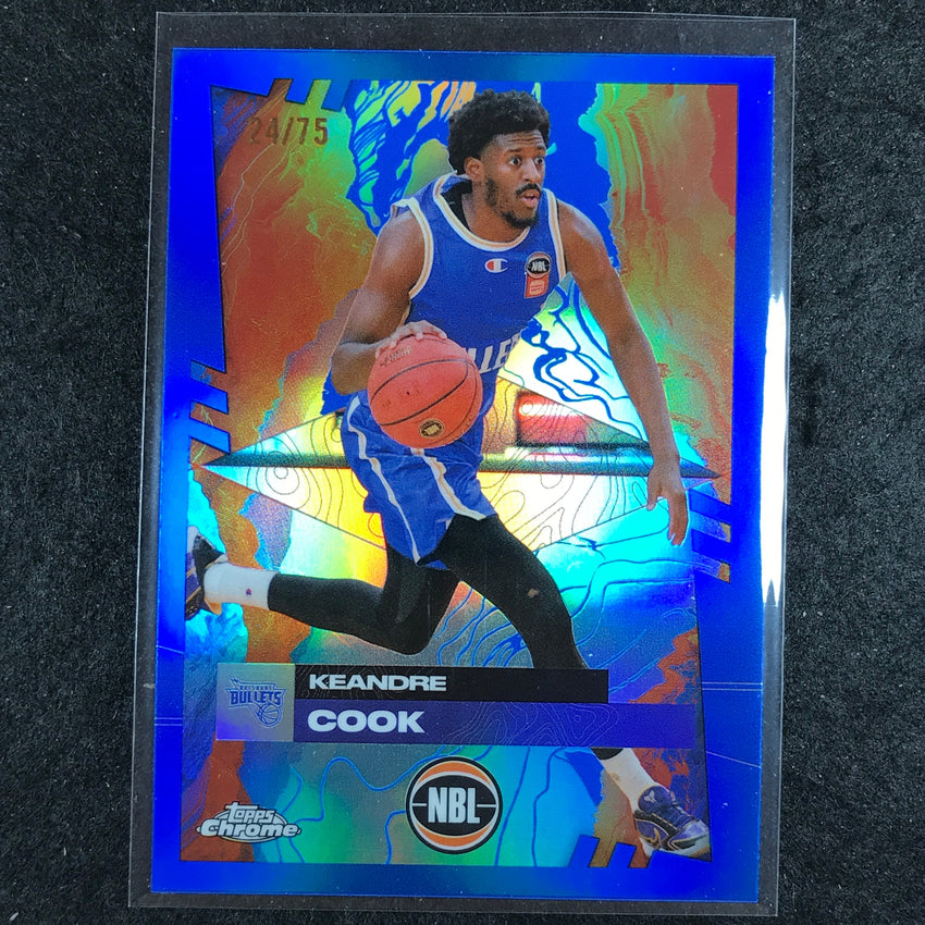 2024-25 Topps Chrome NBL KEANDRE COOK Base Blue 24/75 #20