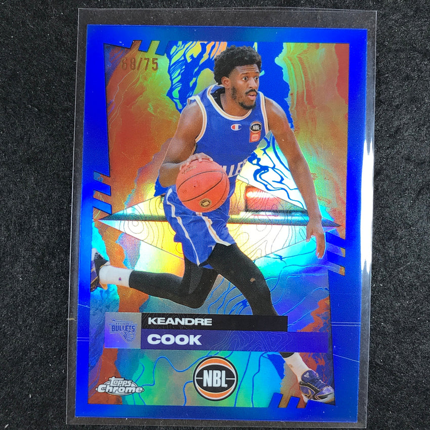 2024-25 Topps Chrome NBL KEANDRE COOK Base Blue 68/75 #20