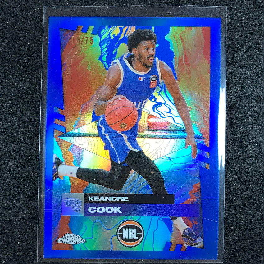 2024-25 Topps Chrome NBL KEANDRE COOK Base Blue 18/75 #20