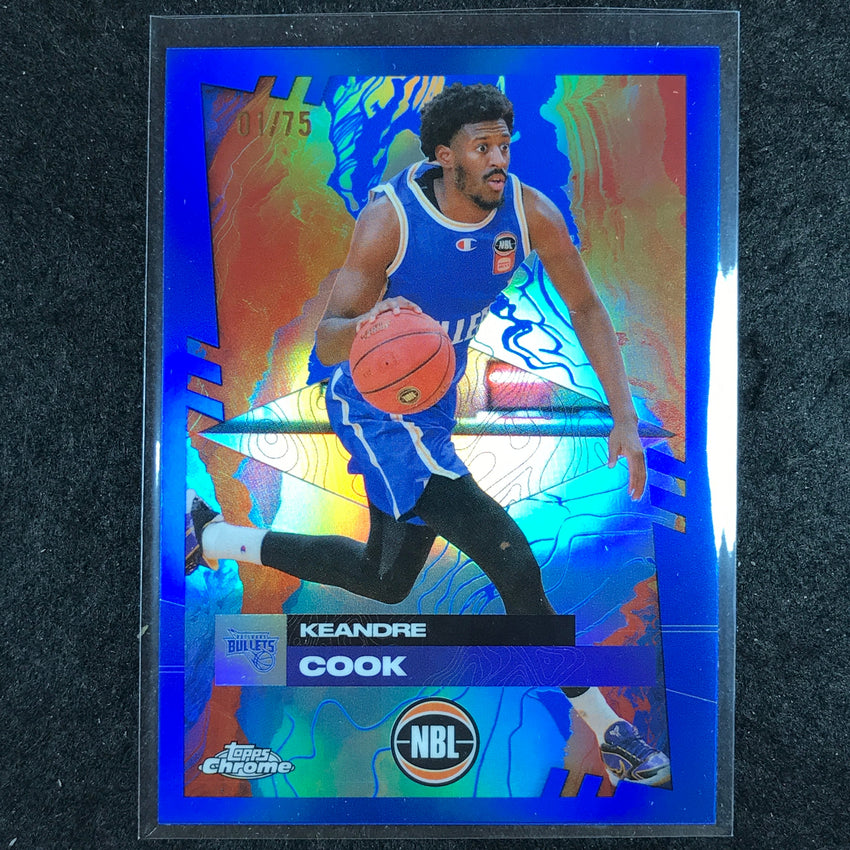 2024-25 Topps Chrome NBL KEANDRE COOK Base Blue 1/75 #20