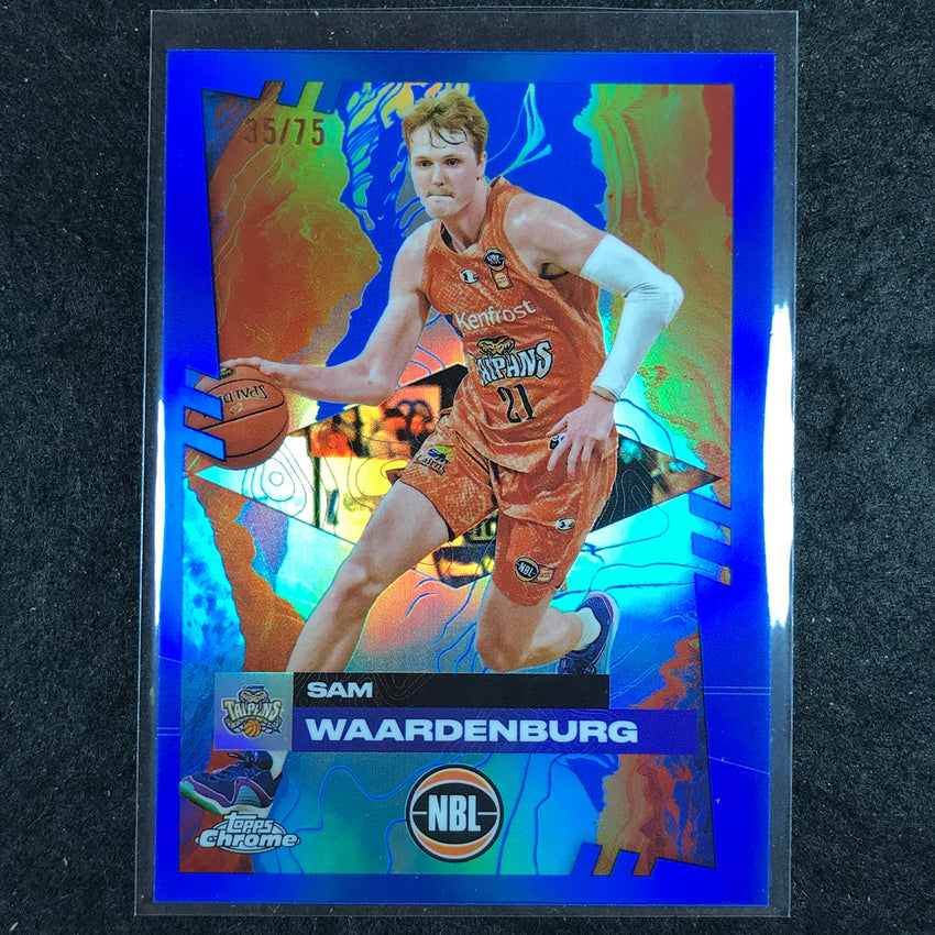 2024-25 Topps Chrome NBL SAM WAARDENBURG Base Blue 35/75 #21