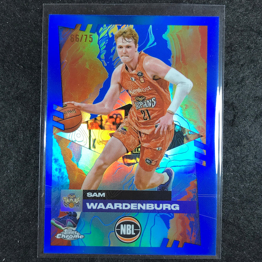 2024-25 Topps Chrome NBL SAM WAARDENBURG Base Blue 66/75 #21