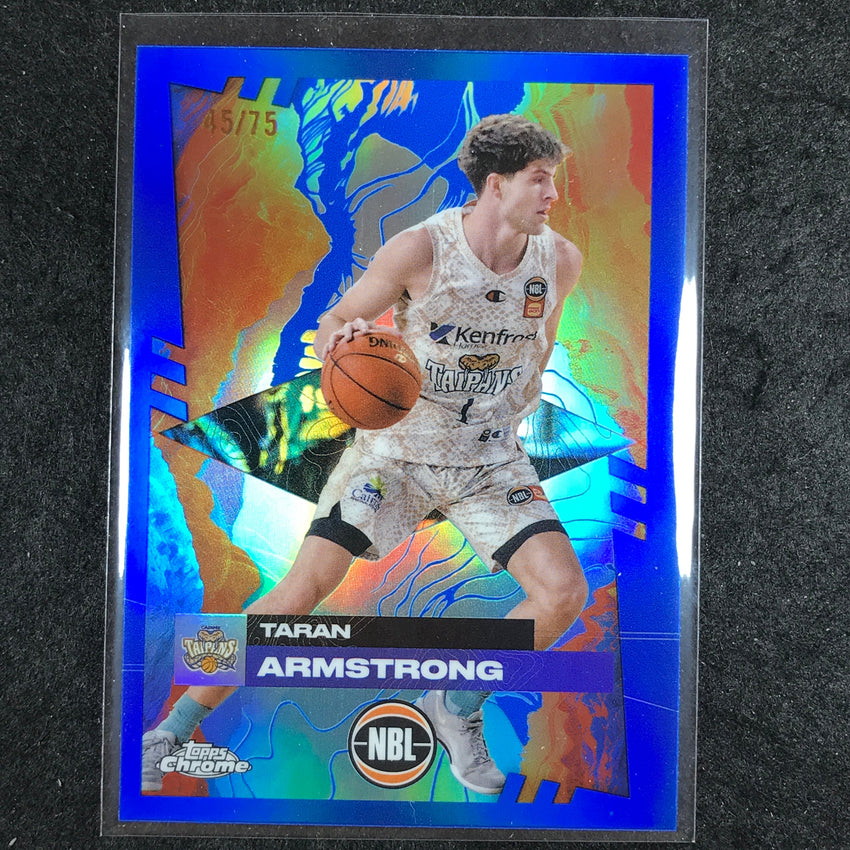 2024-25 Topps Chrome NBL TARAN ARMSTRONG Base Blue 45/75 #22