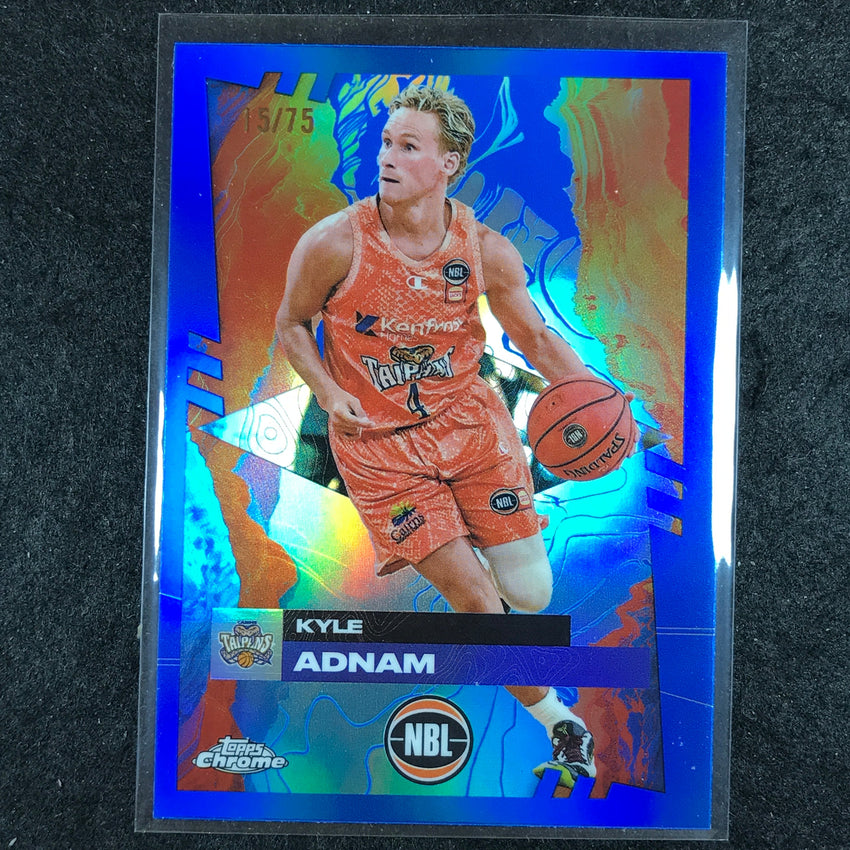 2024-25 Topps Chrome NBL KYLE ADNAM Base Blue 15/75 #26