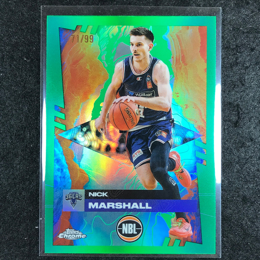 2024-25 Topps Chrome NBL NICK MARSHALL Base Green 71/99 #2