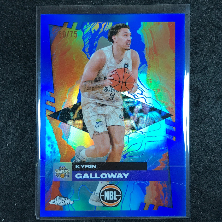 2024-25 Topps Chrome NBL KYRIN GALLOWAY Base Blue 50/75 #27