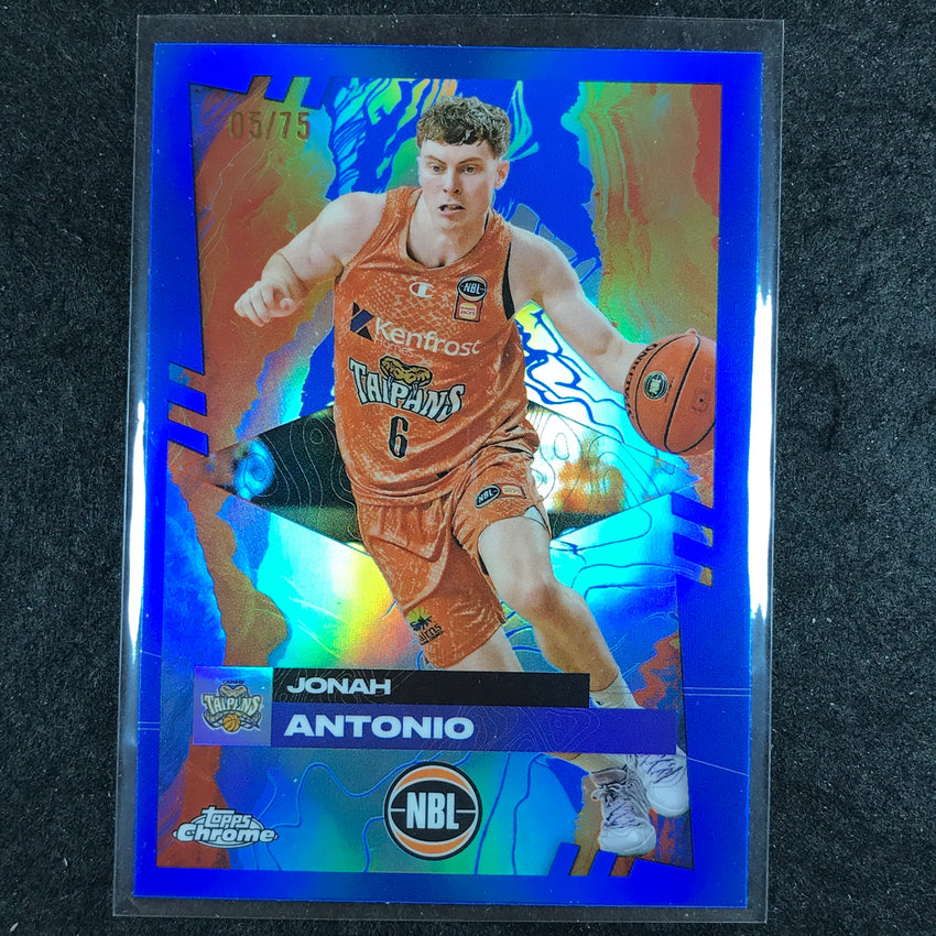 2024-25 Topps Chrome NBL JONAH ANTONIO Base Blue 5/75 #30