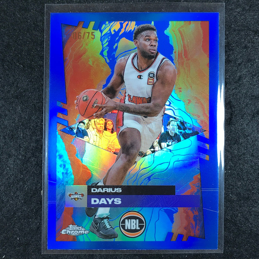 2024-25 Topps Chrome NBL DARIUS DAYS Base Blue 6/75 #31