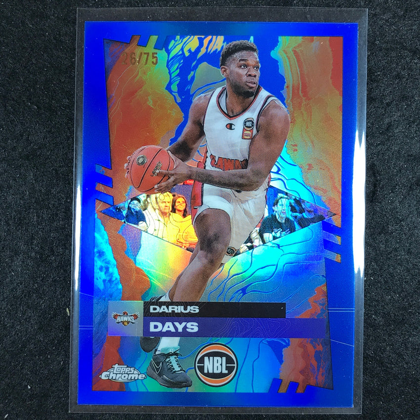 2024-25 Topps Chrome NBL DARIUS DAYS Base Blue 26/75 #31