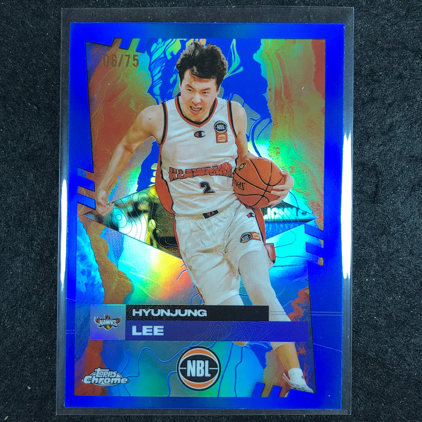 2024-25 Topps Chrome NBL HYUNJUNG LEE Base Blue 6/75 #32