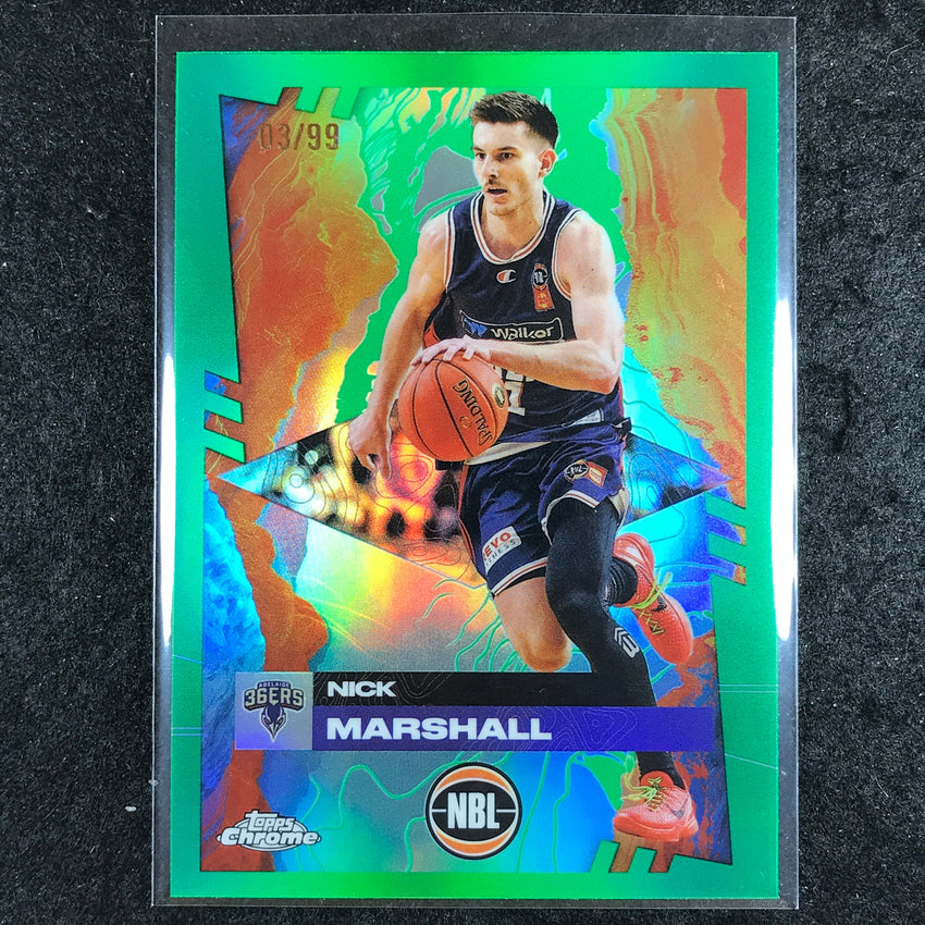 2024-25 Topps Chrome NBL NICK MARSHALL Base Green 3/99 #2