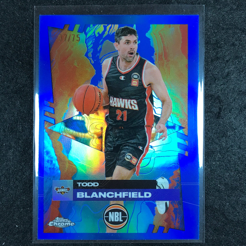 2024-25 Topps Chrome NBL TODD BLANCHFIELD Base Blue 37/75 #36