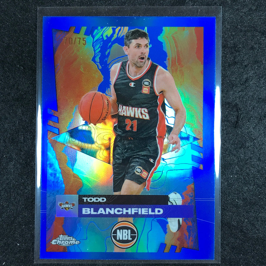 2024-25 Topps Chrome NBL TODD BLANCHFIELD Base Blue 70/75 #36
