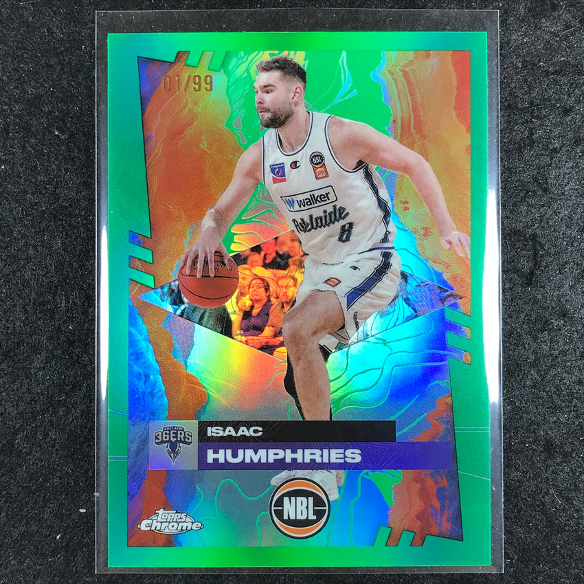 2024-25 Topps Chrome NBL ISAAC HUMPHRIES Base Green 1/99 #3