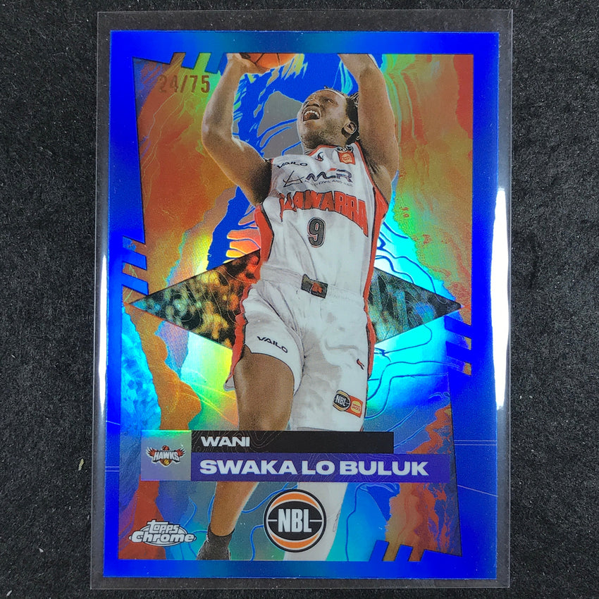 2024-25 Topps Chrome NBL WANI SWAKA LO BULUK Base Blue 24/75 #39