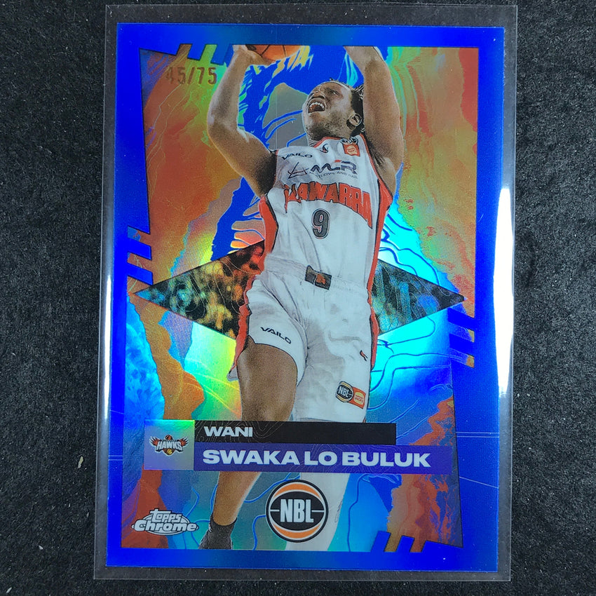 2024-25 Topps Chrome NBL WANI SWAKA LO BULUK Base Blue 45/75 #39