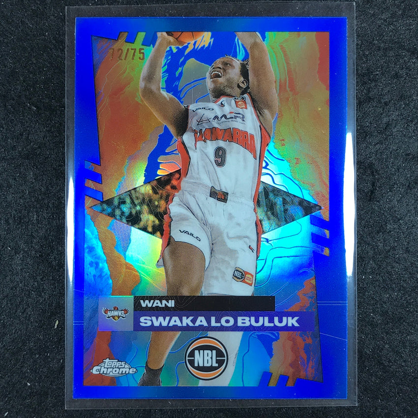 2024-25 Topps Chrome NBL WANI SWAKA LO BULUK Base Blue 72/75 #39