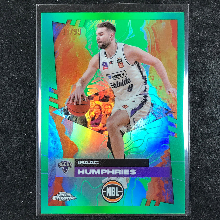 2024-25 Topps Chrome NBL ISAAC HUMPHRIES Base Green 31/99 #3