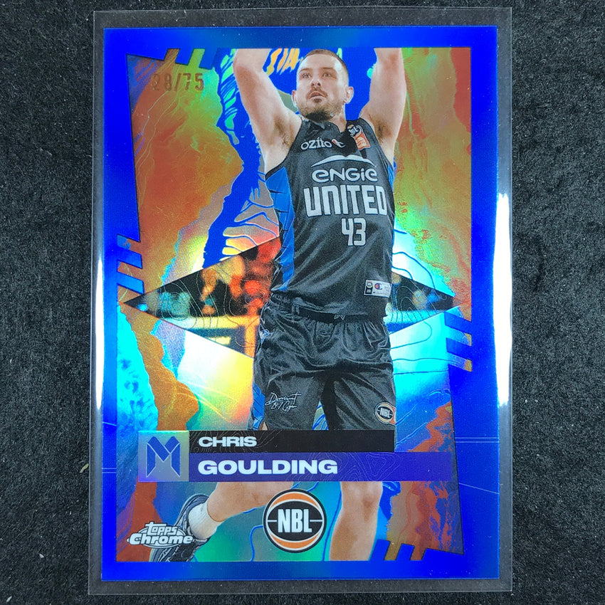 2024-25 Topps Chrome NBL CHRIS GOULDING Base Blue 28/75 #41