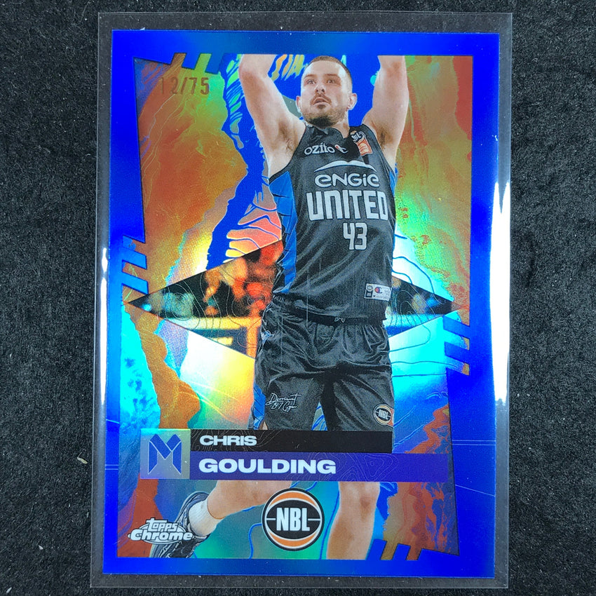 2024-25 Topps Chrome NBL CHRIS GOULDING Base Blue 12/75 #41