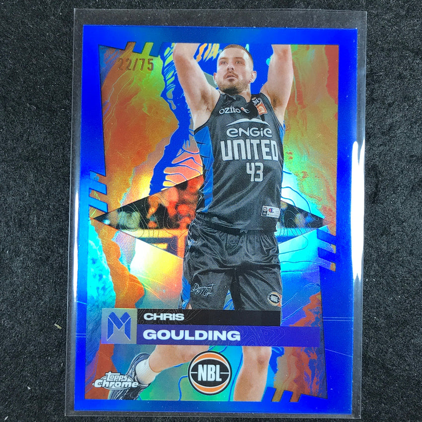 2024-25 Topps Chrome NBL CHRIS GOULDING Base Blue 22/75 #41