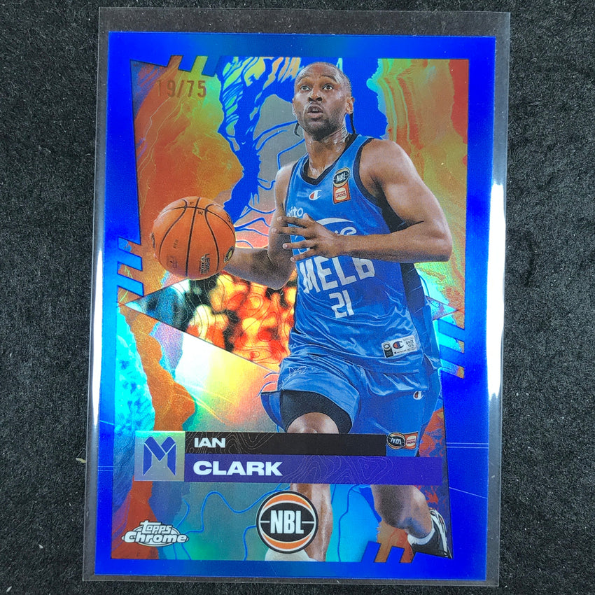 2024-25 Topps Chrome NBL IAN CLARK Base Blue 19/75 #42