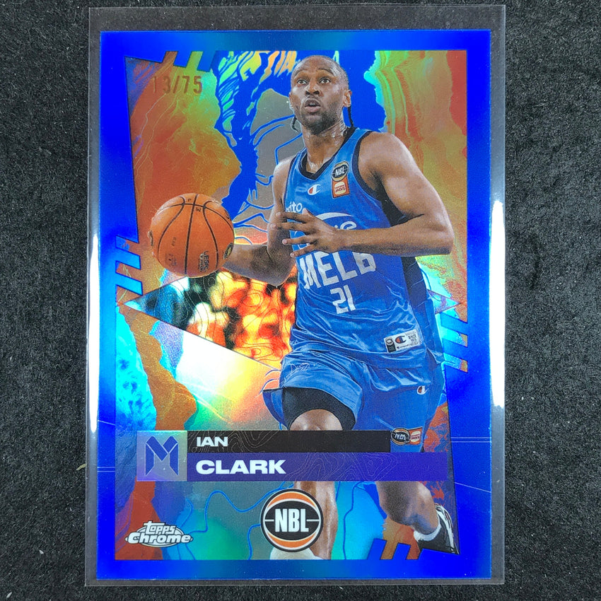 2024-25 Topps Chrome NBL IAN CLARK Base Blue 13/75 #42